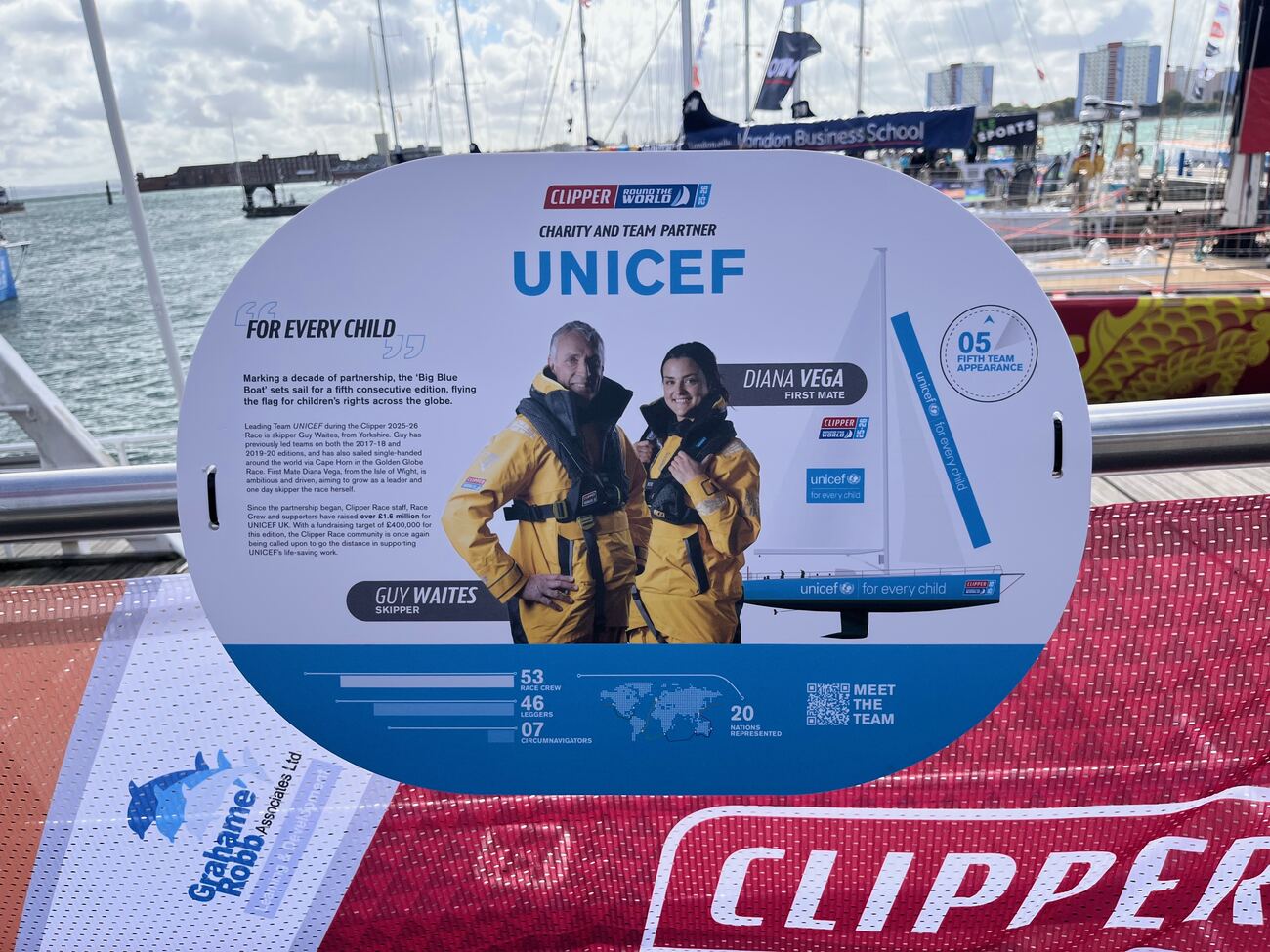 The team in UNICEF colours