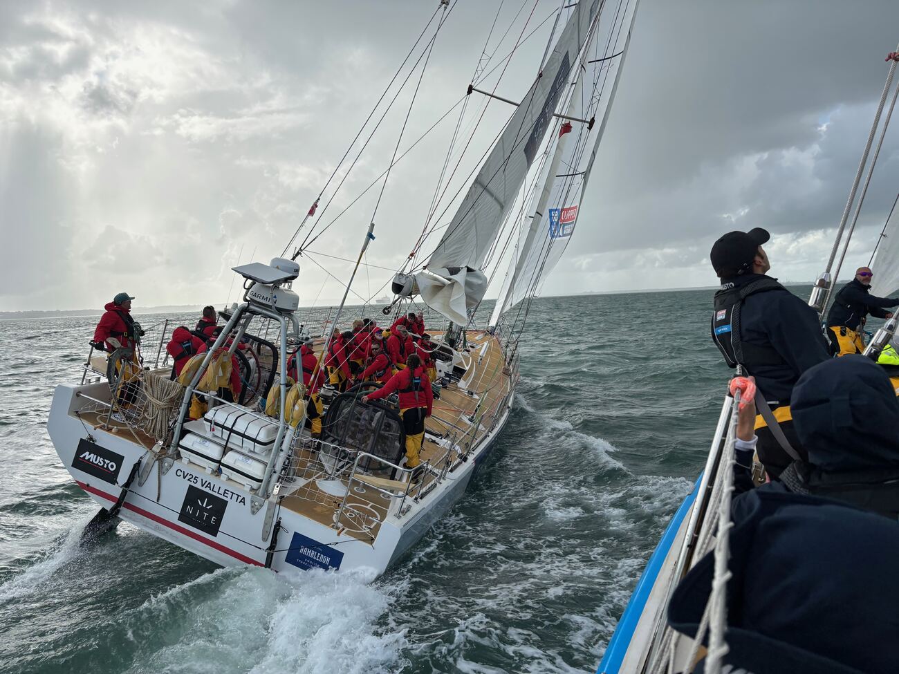 Two Clippers racing at close quarters