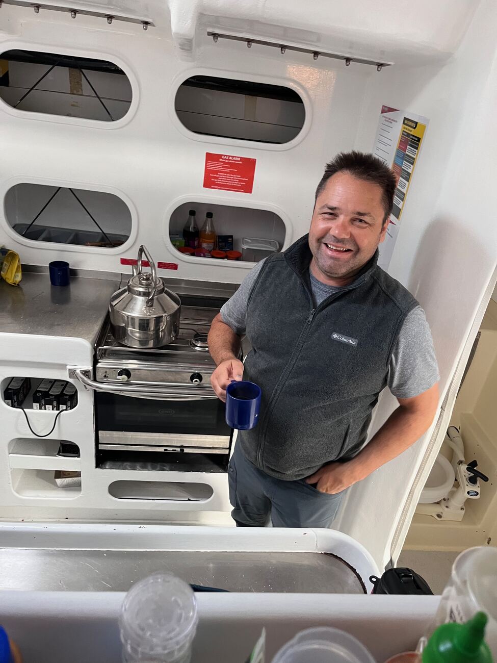 Galley duty below decks